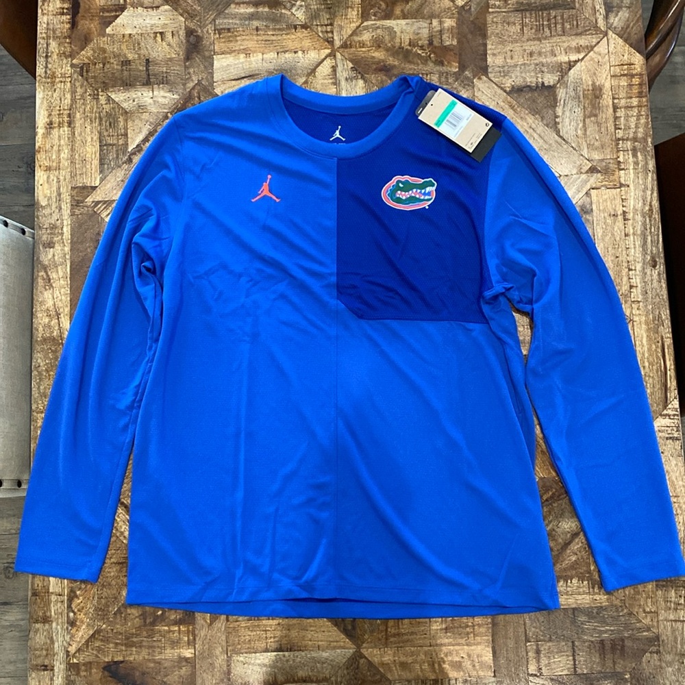 Florida Gators Jordan Brand 2025 Sideline Coach UV Dri-FIT Long Sleeve Shirt